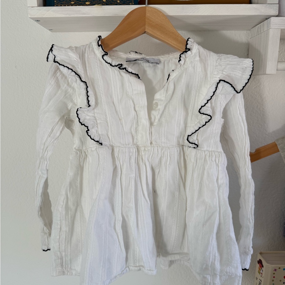 White shirt toddler girl